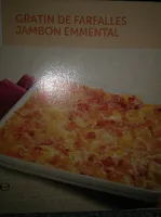 Gratin de farfalles jambon emmental