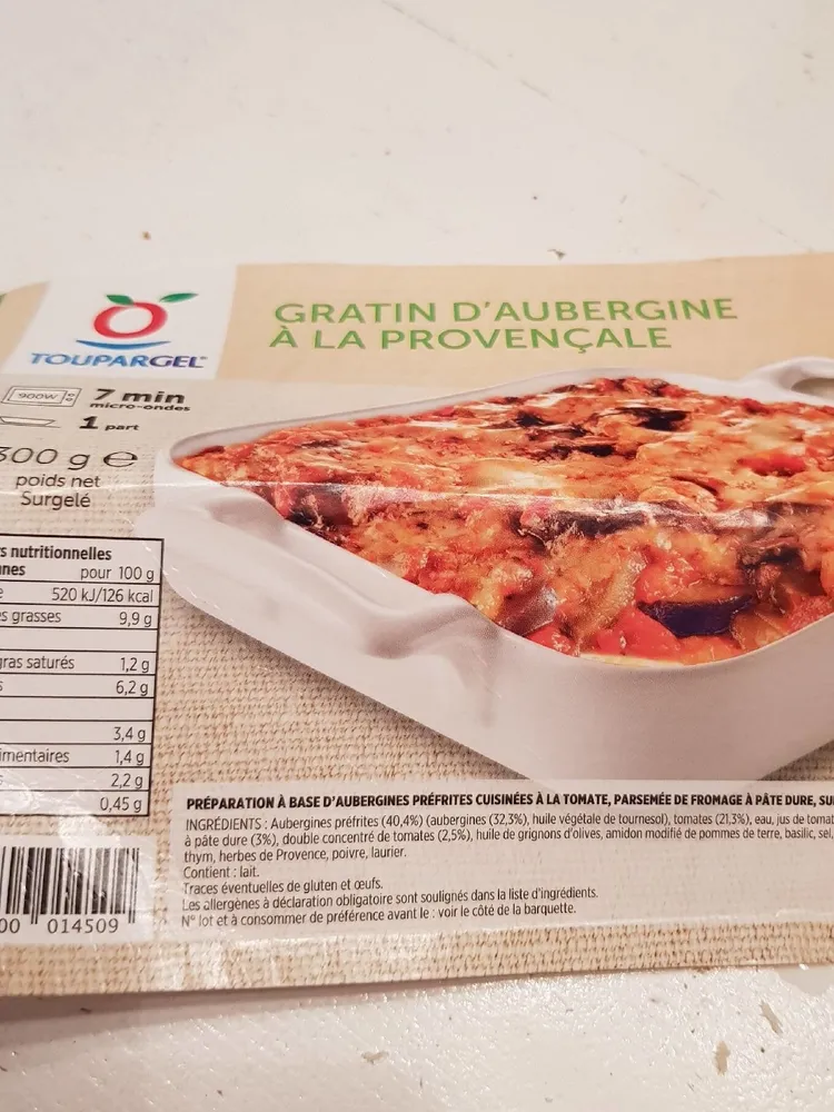 Gratin d'aubergine à la provençale