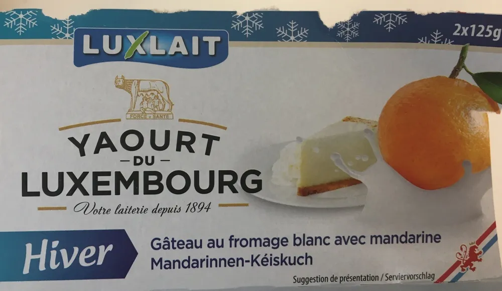 Yaourt du Luxembourg - Fromage blanc avec mandarine