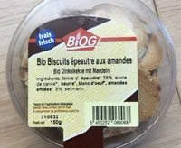 Bio biscuits epautres aux amandes