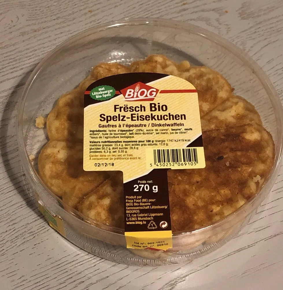 Frësch Bio spelz-Eisekuchen