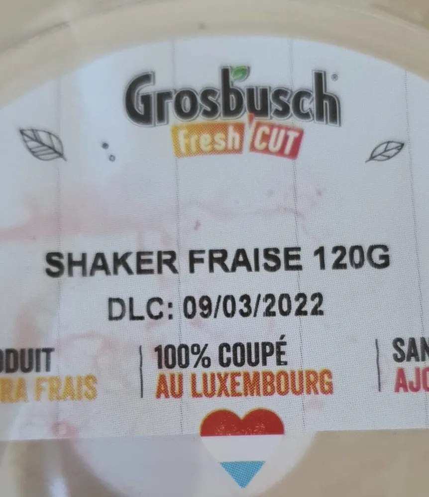 Shaker Fraise 120g