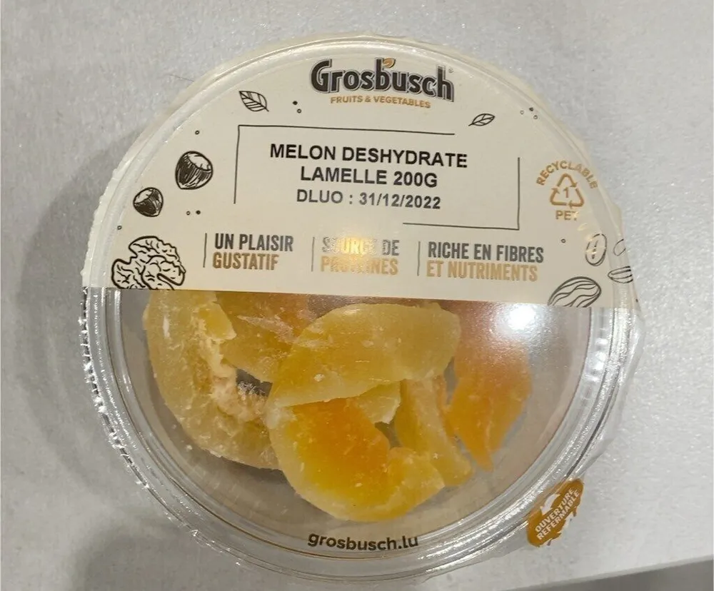 Melon déshydraté