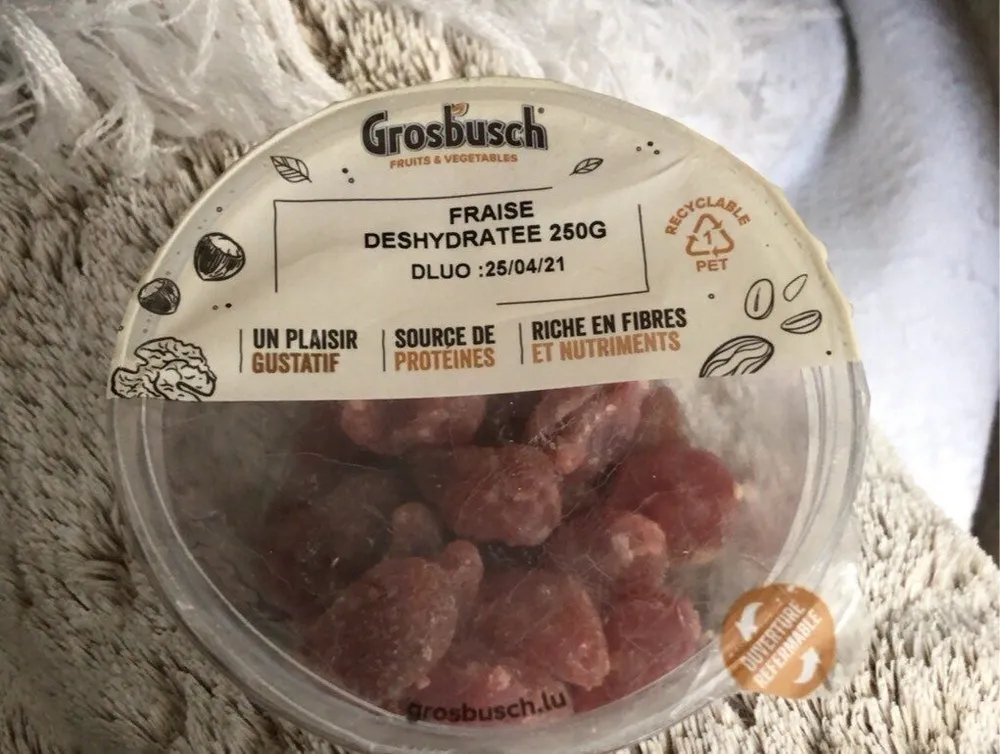 Fraise déshydratée