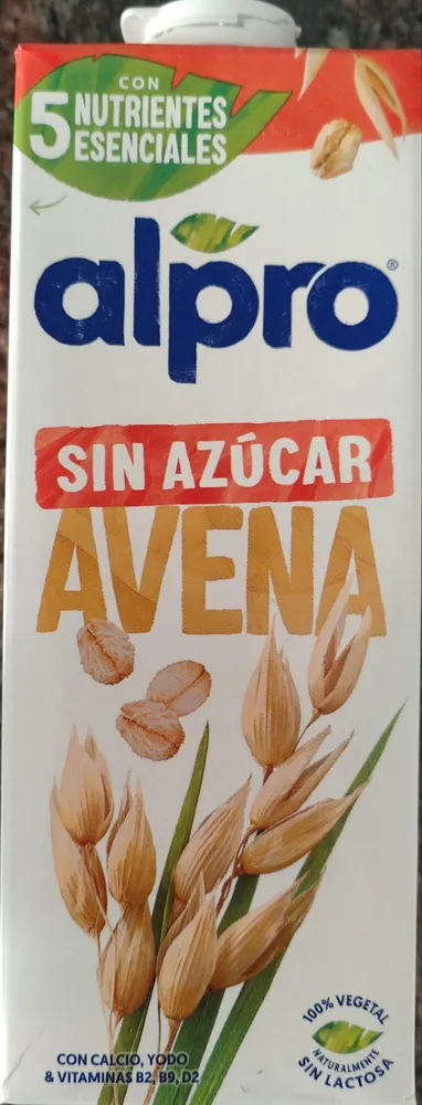 Alpro avena sin azúcar