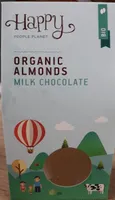 Organic almonds milk chocolate