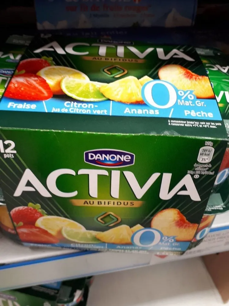 Activia au bifidus fruits 0%