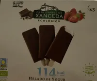 Helado yogur choco fresa