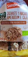 Bio Organic Cacahuete y Anarcado Galletas de Avena