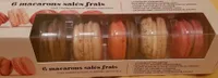 6 macarons salés frais
