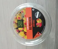 Olives vertes farcies au poivron