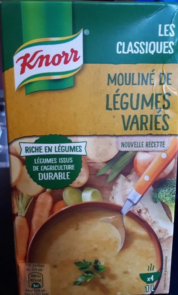 Mouliné de légumes variés