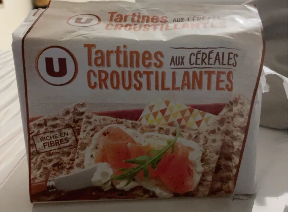 Tartines aux cereales croustillantes
