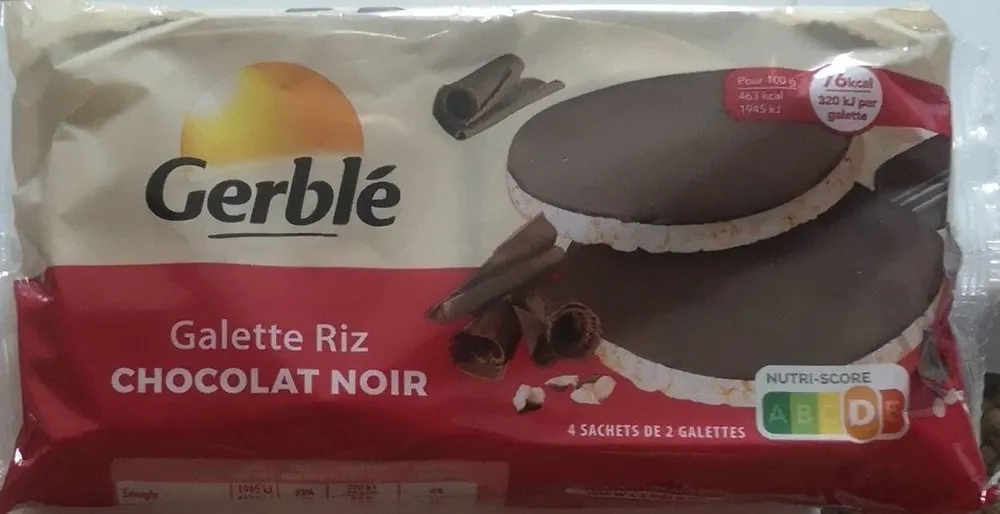 Galette de riz chocolat noir