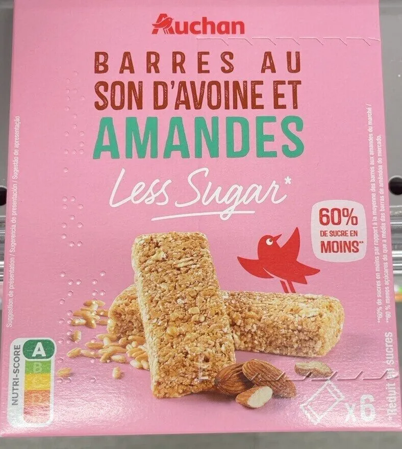 Barres au son d’avoines et amandes