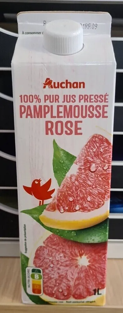100% jus pressé pamplemousse rose