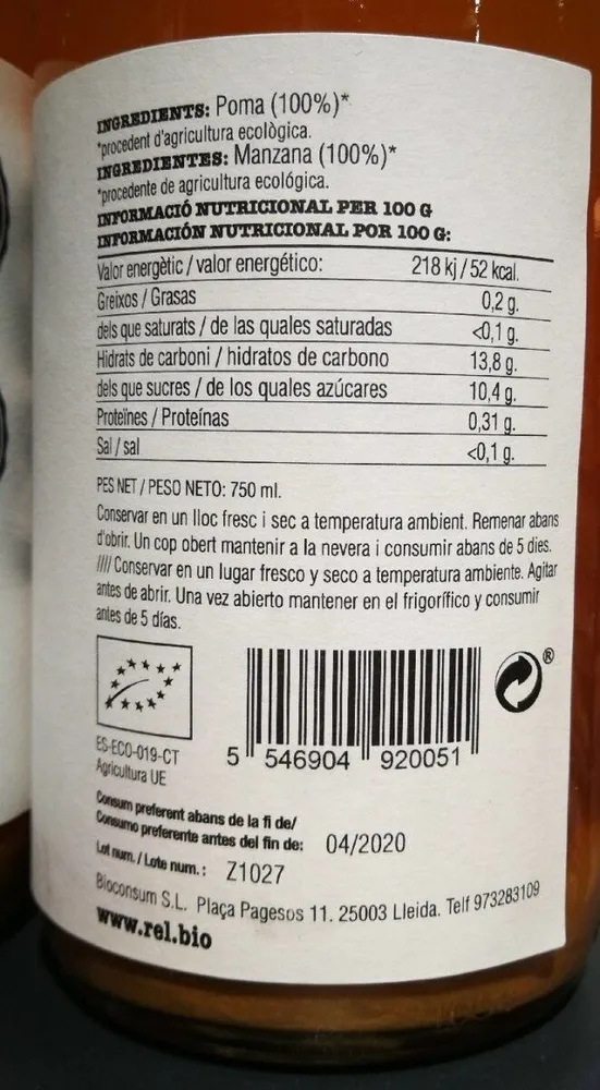 Bio Suc de Poma