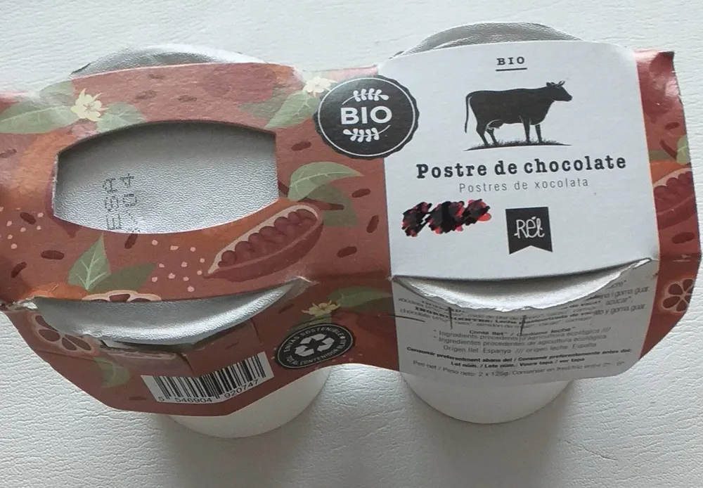 Postre de chocolate