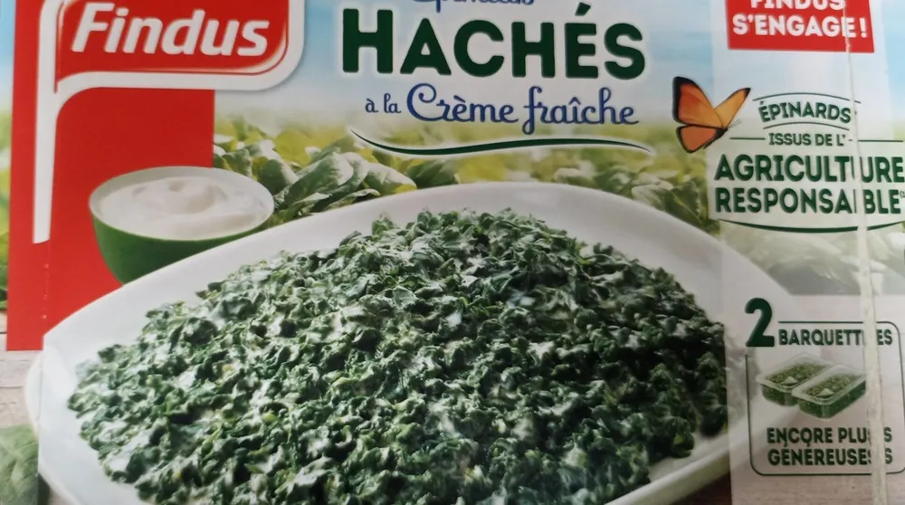 Épinards hachés à la crème