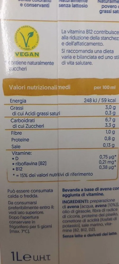 Altro barista avena