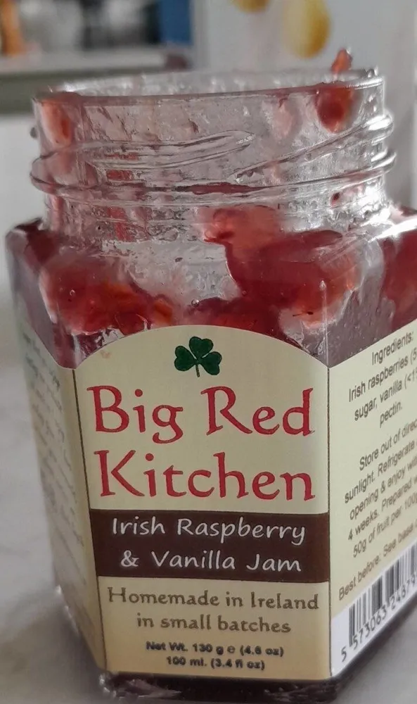 Raspberry and vanilla jam