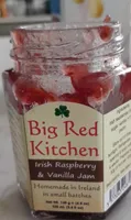 Raspberry and vanilla jam