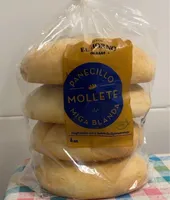 Panecillo Mollete Miga Blanda