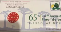 Chocolat noir 65% combava et fleur de sel
