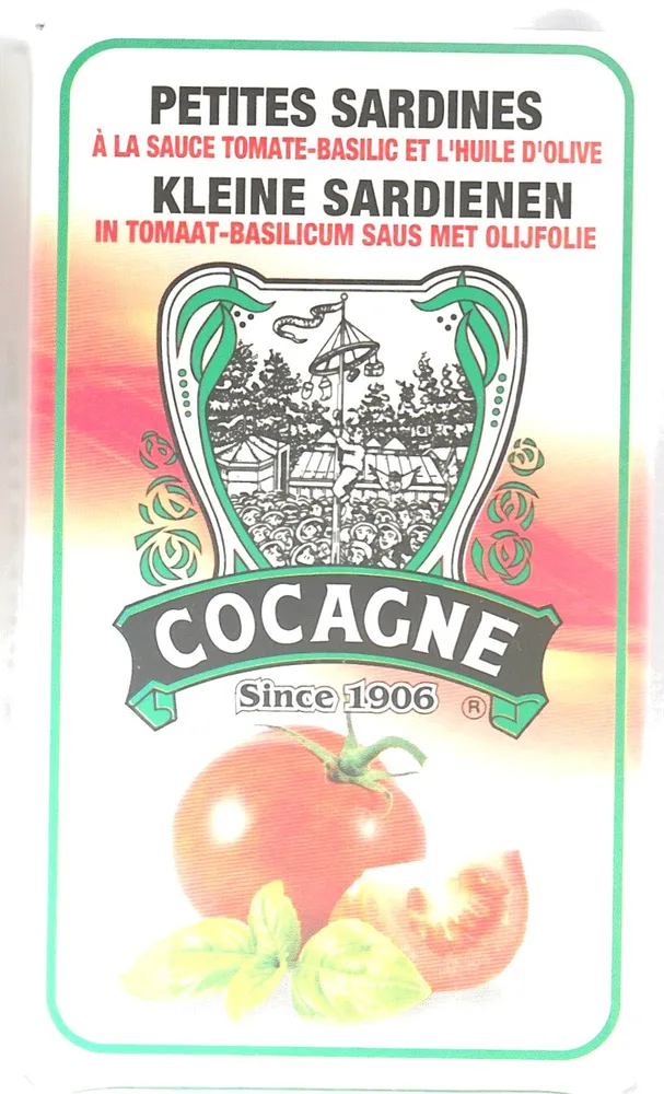 Petites sardines à la sauce tomate basilic et l'huile d'olive