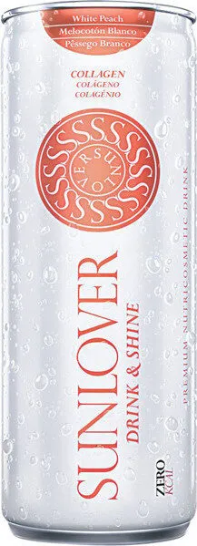 Bebida funcional sabor melocotón blanco con colágeno