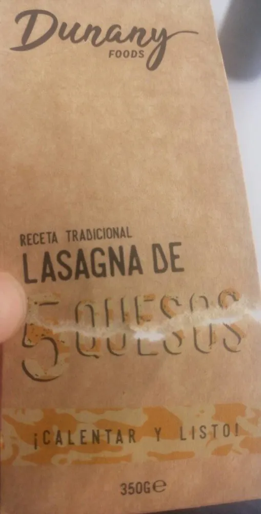 Lasagna de 5 quesos