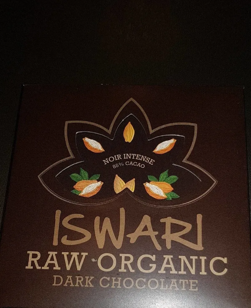 Raw organic dark chocolate