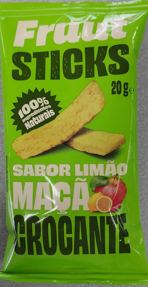 Sticks sabor limão maçã crocante