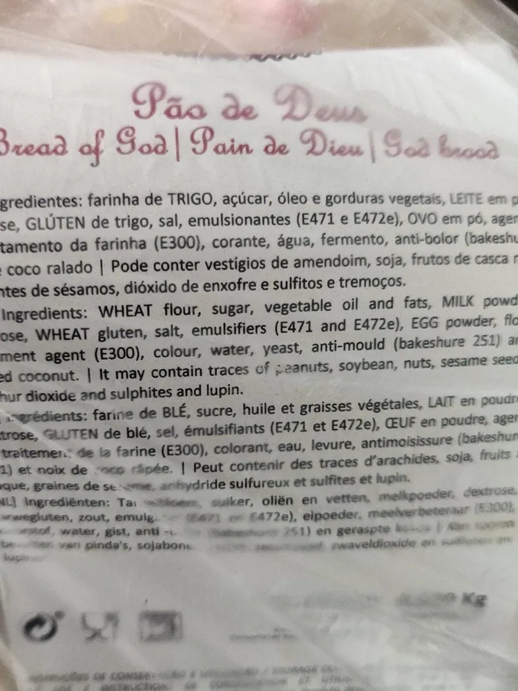Pão de Deus / pain de dieu