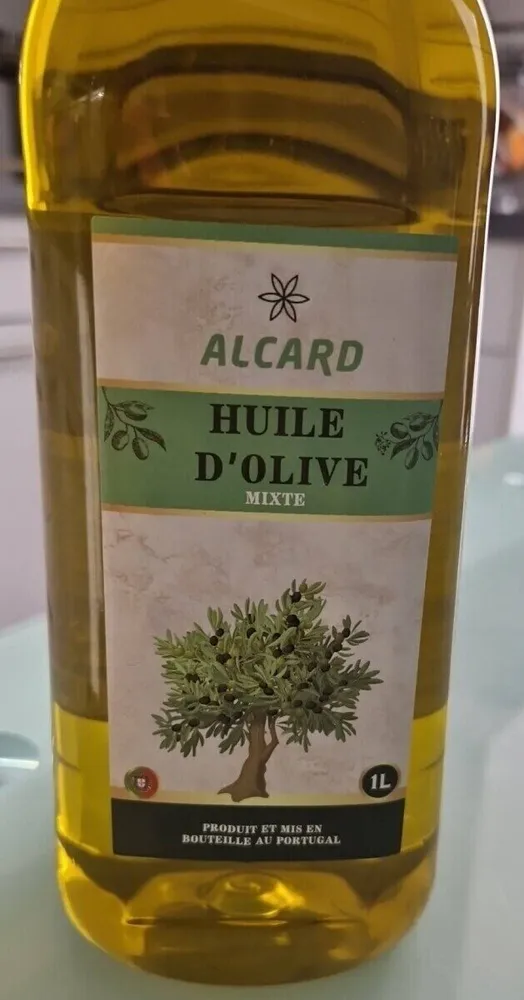 Huile d'olive et huile de tournesol
