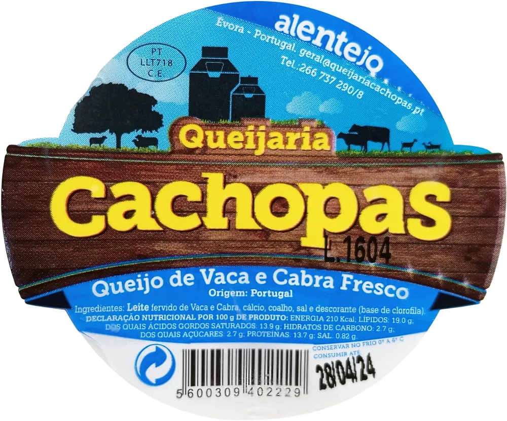Queijo de Vaca e Cabra Fresco