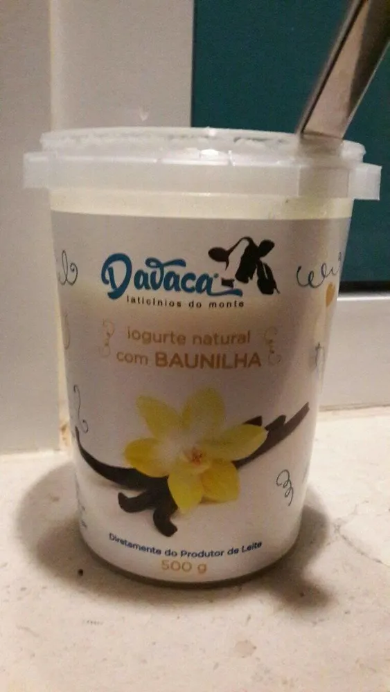 Iogurte natural com baunilha