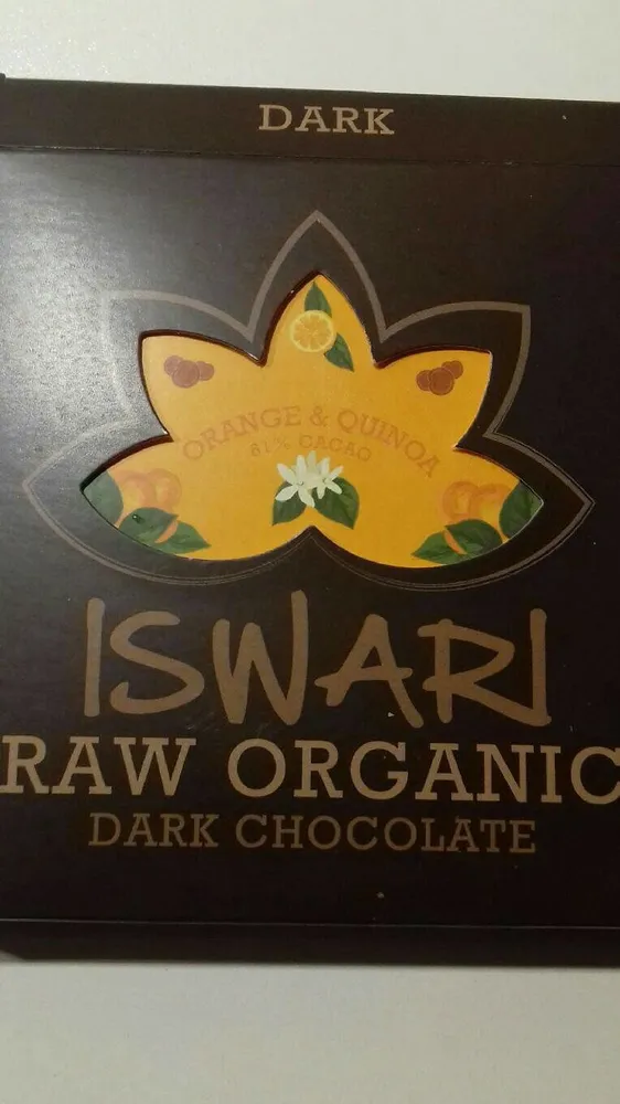 Raw organic dark chocolate