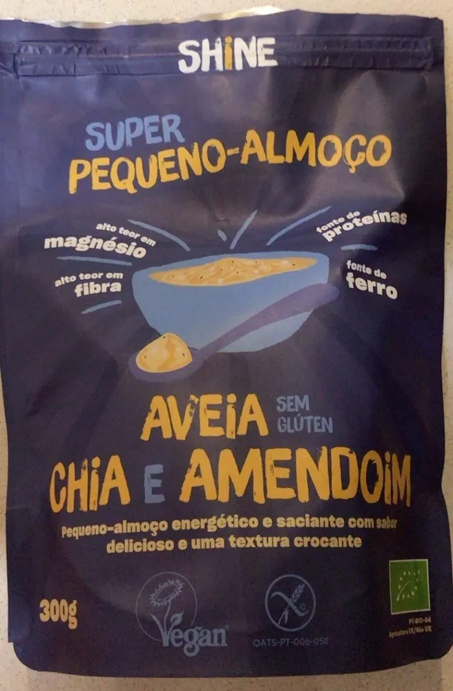 Super Pequeno-Almoço Aveia sem Glúten Chia e Amendoim