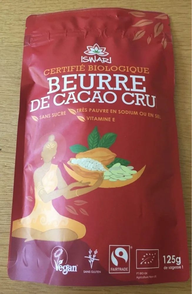 Beurre De Cacao Cru Bio - 125 G - Iswari