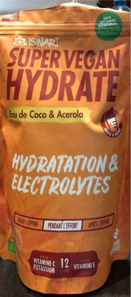 Super vegan hydrate - eau de coco et acérola