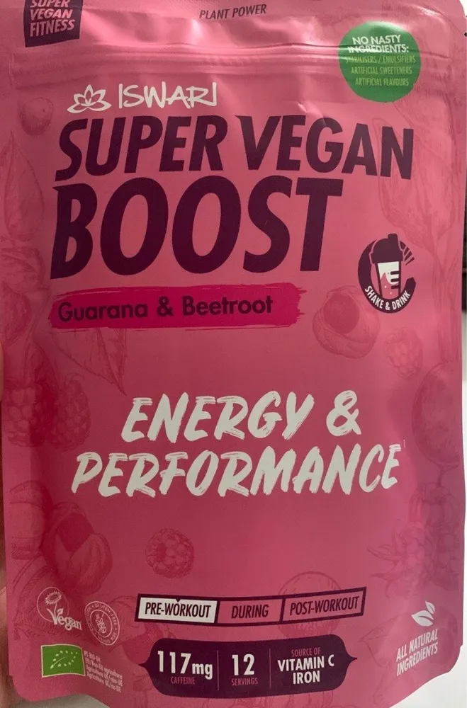 Super vegan boost, guarana & beetroot