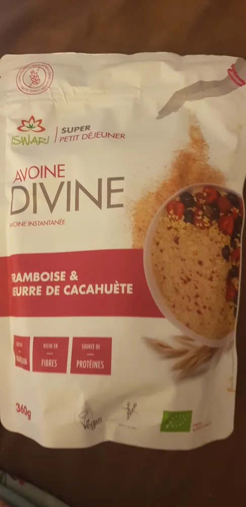 Avoine Divine framboise & beurre de cacahuète