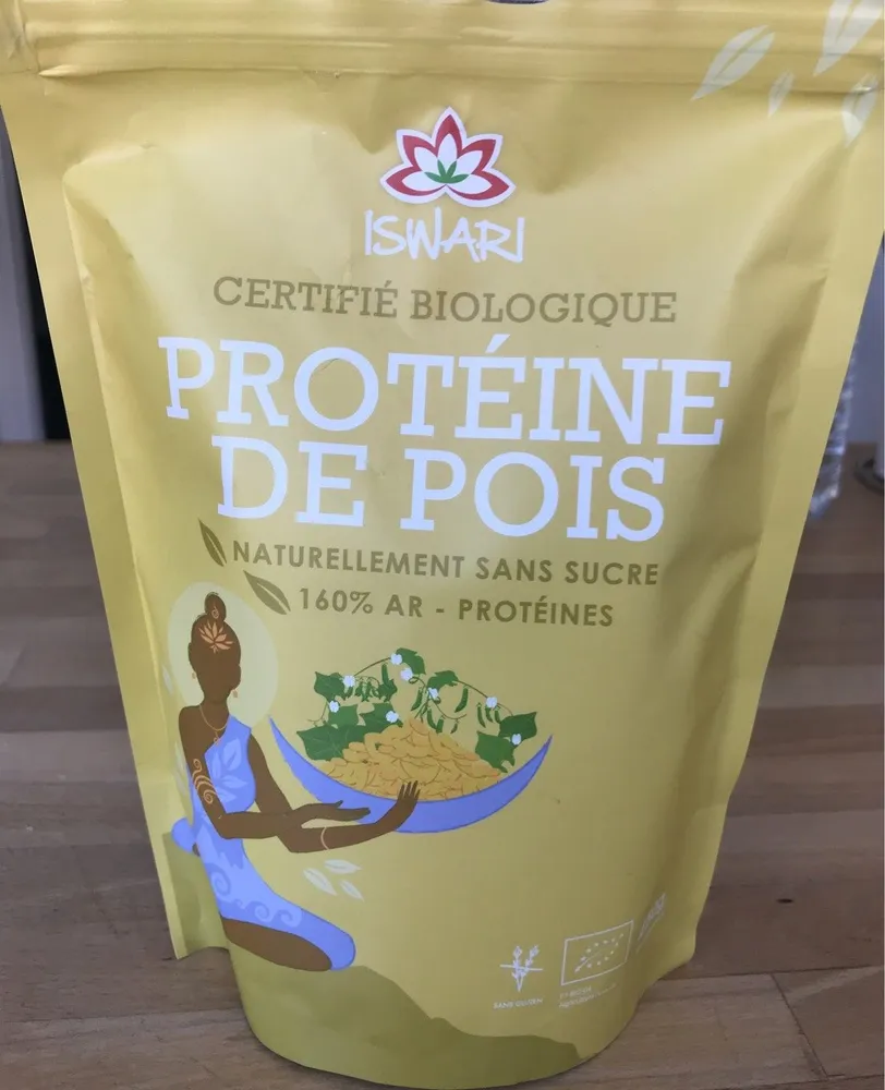 Protéine De Pois En Poudre Bio - 250 G - Iswari