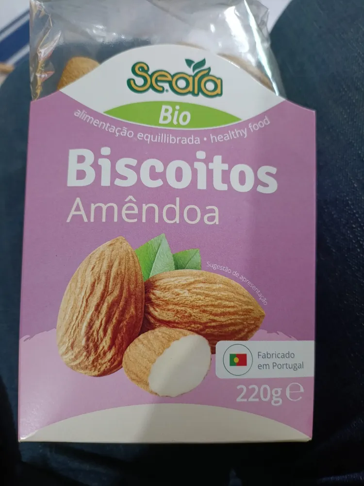 Biscoitos amêndoa biológicos