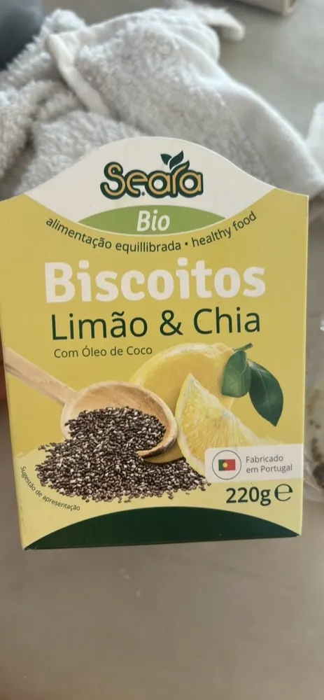Biscoitos Limão & Chia