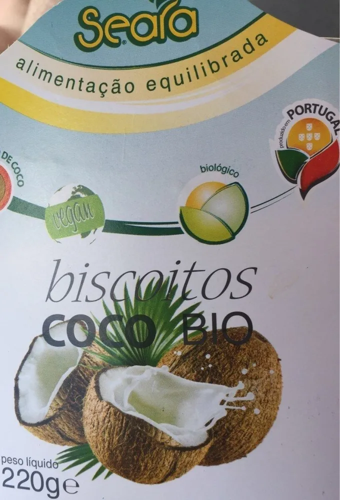 Biscoitos coco bio