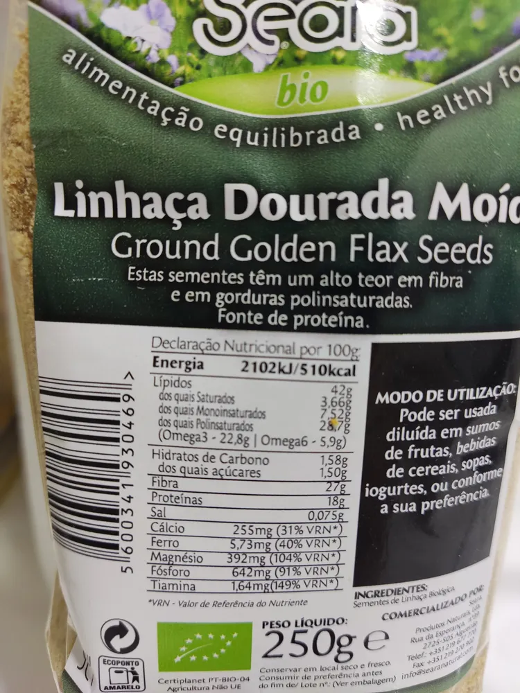 Linhaça Dourada Moída