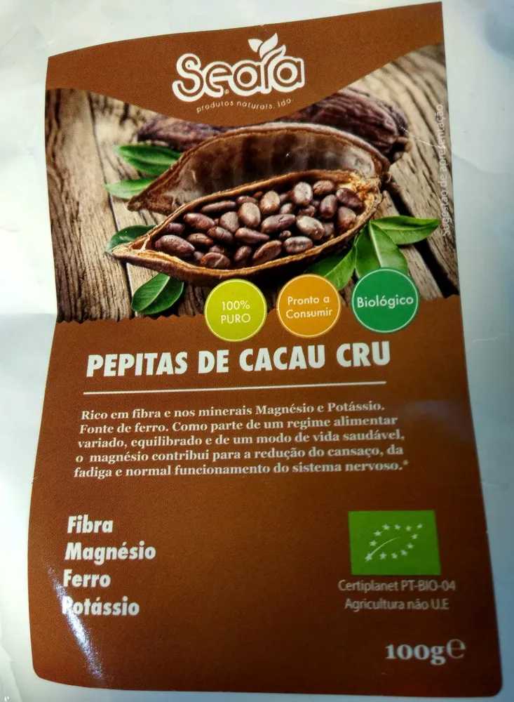 Pepitas de Cacau Cru
