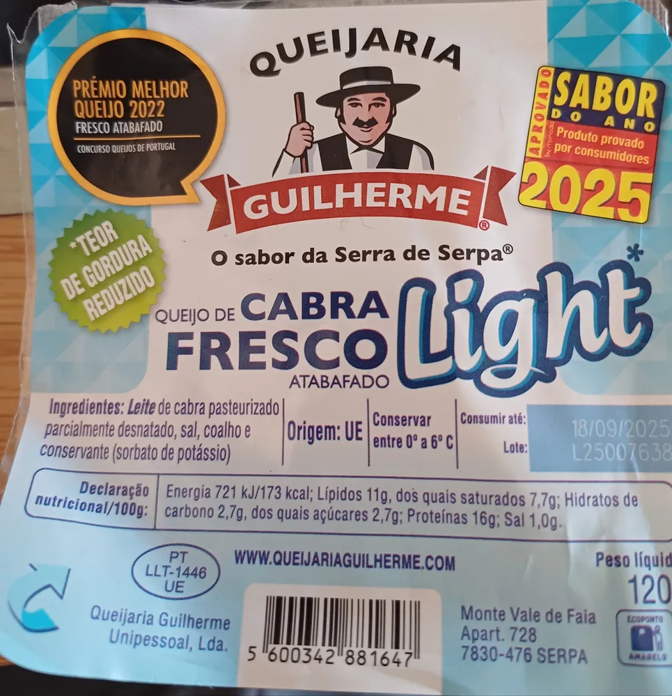 Queijo de Cabra Fresco Atabafado Light*